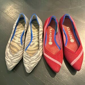 2 pair Rothy’s flats